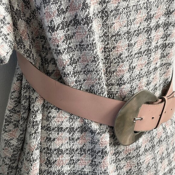 Vintage belt Pink women's belt Leather belt size SM Fashion belt - Picture 11 of 12